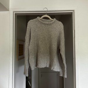 Madewell - Cropped Grey Sweater - Size XXL